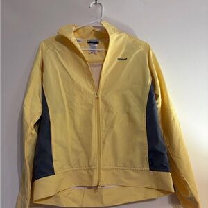 Vintage Reebok Women's Yellow and Charcoal Jacket